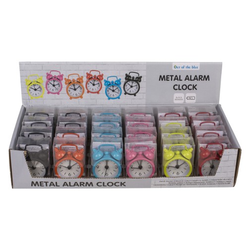 Μίνι Ξυπνητήρι Μέταλλο 6x4cm Σε 6 Χρώματα 06530276 Μίνι Ξυπνητήρι Μέταλλο 6x4cm Σε 6 Χρώματα 06530276