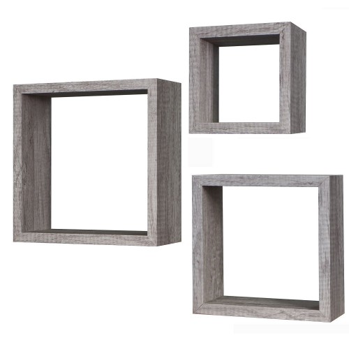 Σετ Ράφια Τοίχου Δρυς Μελαμίνη 25x25x12/30x30x12/35x35x12cm 3Τμχ Σαλόνι Σετ Ράφια Τοίχου Δρυς Μελαμίνη 25x25x12/30x30x12/35x35x12cm 3Τμχ Σαλόνι