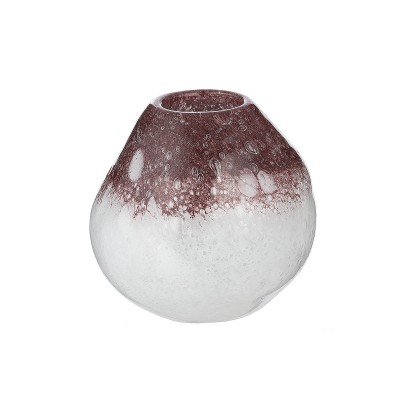 Βάζο ArteLibre Μοβ-Λευκό Γυαλί 13x13x13cm  05160563