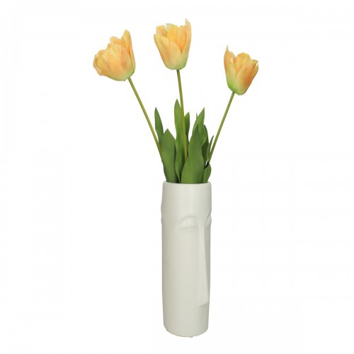 Βάζο ArteLibre Πρόσωπο Λευκό Κεραμικό 12x15.8x28.5cm Διακόσμηση - Φως - Χαλιά Βάζο ArteLibre Πρόσωπο Λευκό Κεραμικό 12x15.8x28.5cm Διακόσμηση - Φως - Χαλιά