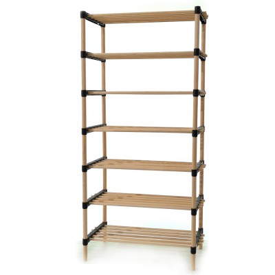 Ραφιέρα 7 Ράφια Φυσικό Ξύλο 56x29x115cm 06510586 Ραφιέρα 7 Ράφια Φυσικό Ξύλο 56x29x115cm 06510586