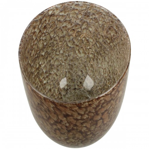 Βάζο ArteLibre Καφέ Γυαλί 18x18x17.5cm Διακόσμηση - Φως - Χαλιά