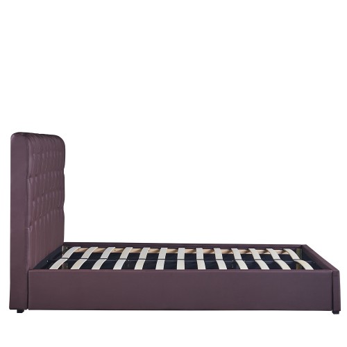 Κρεβάτι ArteLibre ARABIS Καφέ PU 220x160.5x120cm (Στρώμα 150x200cm)  14920004 Υπνοδωμάτιο