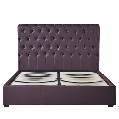 Κρεβάτι ArteLibre ARABIS Καφέ PU 220x160.5x120cm (Στρώμα 150x200cm)  14920004 Υπνοδωμάτιο