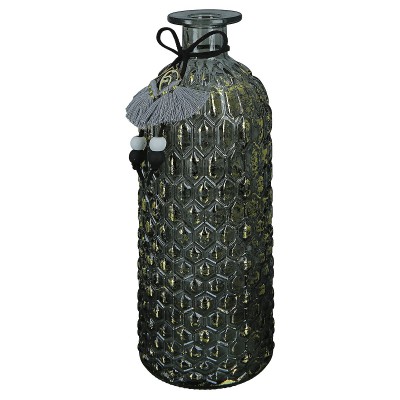 Βάζο ArteLibre Μπουκάλι Γυαλί 7x7x20.5cm Σε 3 Χρώματα 05160370 Βάζο ArteLibre Μπουκάλι Γυαλί 7x7x20.5cm Σε 3 Χρώματα 05160370