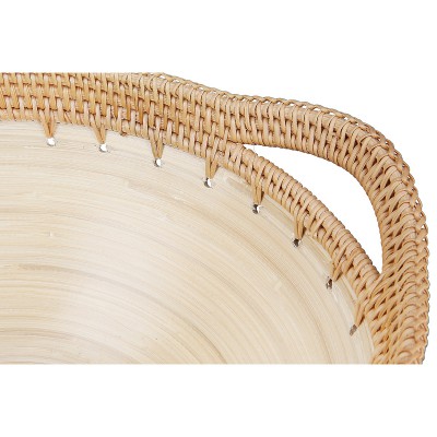 Μπολ ArteLibre Εκρού Μπαμπού-Rattan 34.5x30x15cm 05161172 Μπολ ArteLibre Εκρού Μπαμπού-Rattan 34.5x30x15cm 05161172
