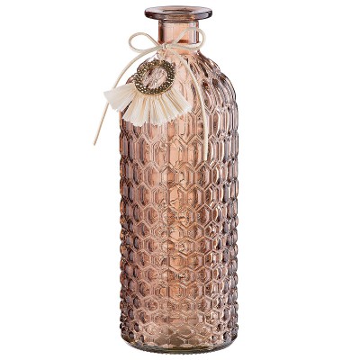 Βάζο ArteLibre Μπουκάλι Γυαλί 8.5x8.5x25cm Σε 2 Χρώματα 05160379 Βάζο ArteLibre Μπουκάλι Γυαλί 8.5x8.5x25cm Σε 2 Χρώματα 05160379