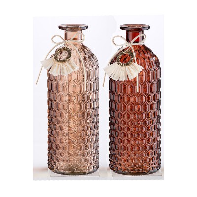 Βάζο ArteLibre Μπουκάλι Γυαλί 8.5x8.5x25cm Σε 2 Χρώματα 05160379 Βάζο ArteLibre Μπουκάλι Γυαλί 8.5x8.5x25cm Σε 2 Χρώματα 05160379