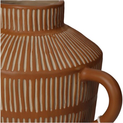 Βάζο ArteLibre Καφέ Κεραμικό 18.4x14.8x17.9cm Διακόσμηση - Φως - Χαλιά Βάζο ArteLibre Καφέ Κεραμικό 18.4x14.8x17.9cm Διακόσμηση - Φως - Χαλιά