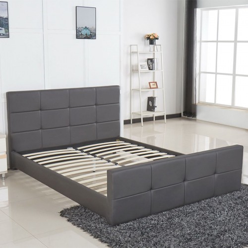 Κρεβάτι ArteLibre ANEMONE Γκρι PU 216x160.5x93cm (Στρώμα 150x200cm) 14320003 Υπνοδωμάτιο Κρεβάτι ArteLibre ANEMONE Γκρι PU 216x160.5x93cm (Στρώμα 150x200cm) 14320003 Υπνοδωμάτιο