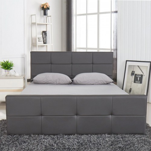 Κρεβάτι ArteLibre ANEMONE Γκρι PU 216x160.5x93cm (Στρώμα 150x200cm) 14320003 Υπνοδωμάτιο Κρεβάτι ArteLibre ANEMONE Γκρι PU 216x160.5x93cm (Στρώμα 150x200cm) 14320003 Υπνοδωμάτιο