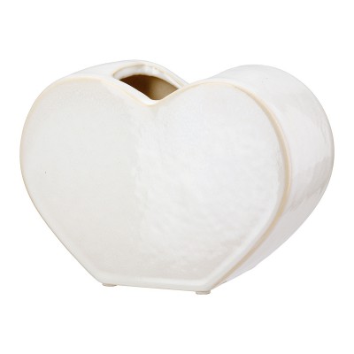 Βάζο "Heart" Κεραμικό Λευκό PU 4 20x8.5x14cm 05161261 Διακόσμηση - Φως - Χαλιά Βάζο "Heart" Κεραμικό Λευκό PU 4 20x8.5x14cm 05161261 Διακόσμηση - Φως - Χαλιά
