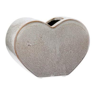 Βάζο 'Heart' Κεραμικό Μπεζ 8.5x20x14cm 05161262 Βάζο 'Heart' Κεραμικό Μπεζ 8.5x20x14cm 05161262