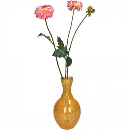 Βάζο ArteLibre Ώχρα Γυαλί 12x12x23cm Διακόσμηση - Φως - Χαλιά Βάζο ArteLibre Ώχρα Γυαλί 12x12x23cm Διακόσμηση - Φως - Χαλιά