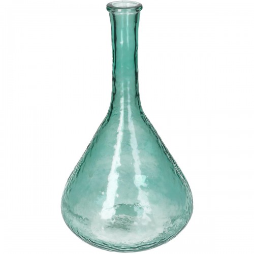 Βάζο ArteLibre Πετρόλ Ανακυκλωμένο Γυαλί 17.8x17.8x30.5cm Διακόσμηση - Φως - Χαλιά