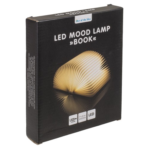 Λάμπα LED Ατμόσφαιρας Επιτραπέζια Βιβλίο Με Εξώφυλλο Δερματίνης Επαναφορτιζόμενη Καφέ 17x13cm  06530392 Διακόσμηση - Φως - Χαλιά
