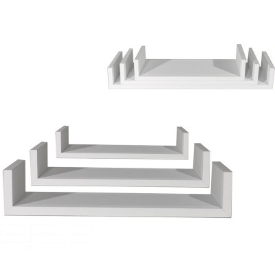 Ράφια Τοίχου Λευκό MDF 60x15.5x8cm 50x15.5x8cm 40x15.5x8cm 3Τμχ 06512708 Ράφια Τοίχου Λευκό MDF 60x15.5x8cm 50x15.5x8cm 40x15.5x8cm 3Τμχ 06512708