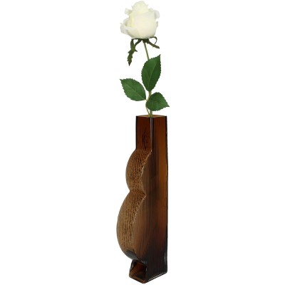 Βάζο ArteLibre Φυσικό Γυαλί 10x5x34.5cm Διακόσμηση - Φως - Χαλιά