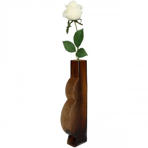 Βάζο ArteLibre Φυσικό Γυαλί 10x5x34.5cm Διακόσμηση - Φως - Χαλιά