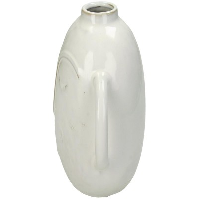Βάζο ArteLibre Πρόσωπο Λευκό Κεραμικό 19x12.7x18.6cm 05153751 Βάζο ArteLibre Πρόσωπο Λευκό Κεραμικό 19x12.7x18.6cm 05153751