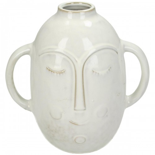Βάζο ArteLibre Πρόσωπο Λευκό Κεραμικό 19x12.7x18.6cm Διακόσμηση - Φως - Χαλιά Βάζο ArteLibre Πρόσωπο Λευκό Κεραμικό 19x12.7x18.6cm Διακόσμηση - Φως - Χαλιά