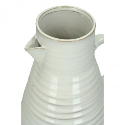 Βάζο ArteLibre Κανάτα Λευκό Πέτρα 20x17.5x20cm Διακόσμηση - Φως - Χαλιά