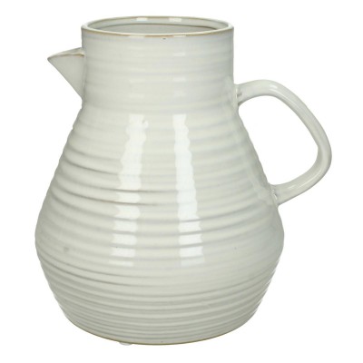 Βάζο ArteLibre Κανάτα Λευκό Πέτρα 20x17.5x20cm  05152126