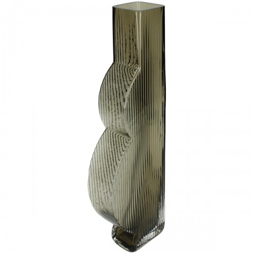 Βάζο ArteLibre Καφέ Γυαλί 10x5x34.5cm Διακόσμηση - Φως - Χαλιά