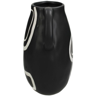 Βάζο ArteLibre Μαύρο Δολομίτης 19.3x15.3x19.5cm 05153556 Βάζο ArteLibre Μαύρο Δολομίτης 19.3x15.3x19.5cm 05153556