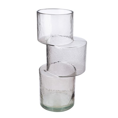 Βάζο 'Levels' Γυαλί Γκρι 11.5x13.5x28.5cm 05161273 Βάζο 'Levels' Γυαλί Γκρι 11.5x13.5x28.5cm 05161273