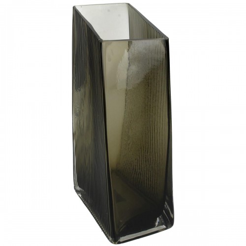Βάζο ArteLibre Καφέ Γυαλί 14.5x9x25cm Διακόσμηση - Φως - Χαλιά