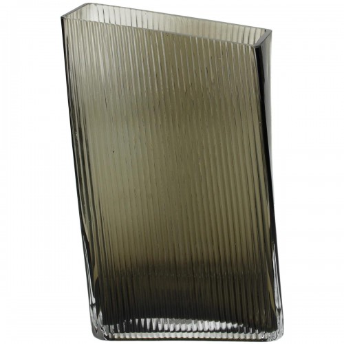 Βάζο ArteLibre Καφέ Γυαλί 14.5x9x25cm Διακόσμηση - Φως - Χαλιά