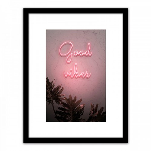 Πίνακας Σε Κορνίζα ArteLibre Πλαστικό 'Good Vibes' 35x45x1.8cm 14680067 Πίνακας Σε Κορνίζα ArteLibre Πλαστικό 'Good Vibes' 35x45x1.8cm 14680067