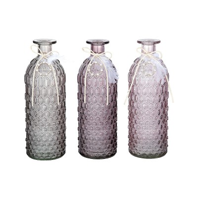 Βάζο ArteLibre Μπουκάλι Γυαλί 8x25cm Σε 3 Χρώματα 05160036 Βάζο ArteLibre Μπουκάλι Γυαλί 8x25cm Σε 3 Χρώματα 05160036