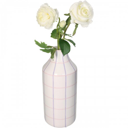 Βάζο ArteLibre Με Ρίγες Πολύχρωμο Δολομίτης 14x14x33cm Διακόσμηση - Φως - Χαλιά Βάζο ArteLibre Με Ρίγες Πολύχρωμο Δολομίτης 14x14x33cm Διακόσμηση - Φως - Χαλιά