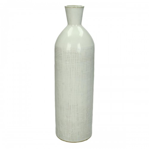 Βάζο ArteLibre Λευκό Πέτρα 9.3x9.3x32cm Διακόσμηση - Φως - Χαλιά