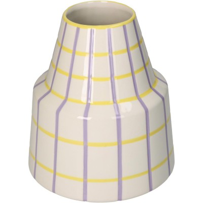 Βάζο ArteLibre Με Ρίγες Πολύχρωμο Δολομίτης 17.2x17.2x20.7cm  05150172