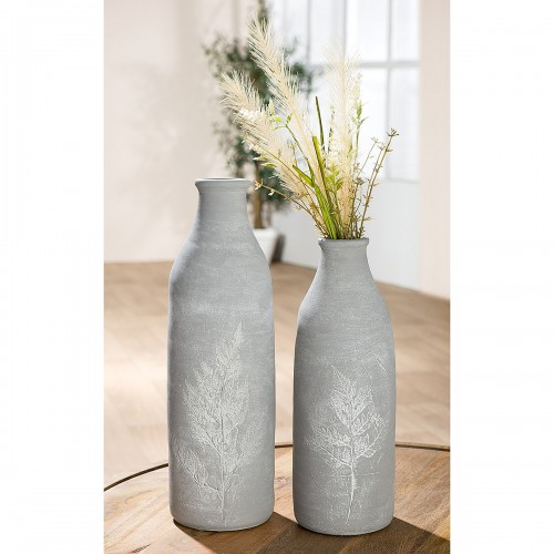 Βάζο ArteLibre Γκρι Κεραμικό Φ12x37cm  05161042 Διακόσμηση - Φως - Χαλιά