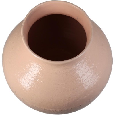 Βάζο ArteLibre Ροδακινί Αλουμίνιο 23x23x23cm Διακόσμηση - Φως - Χαλιά