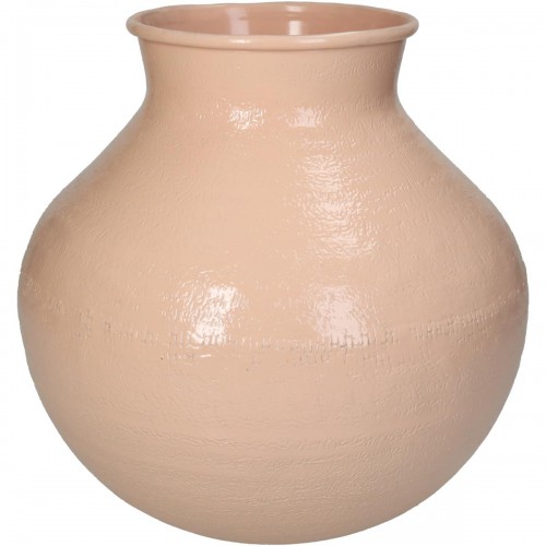 Βάζο ArteLibre Ροδακινί Αλουμίνιο 23x23x23cm Διακόσμηση - Φως - Χαλιά