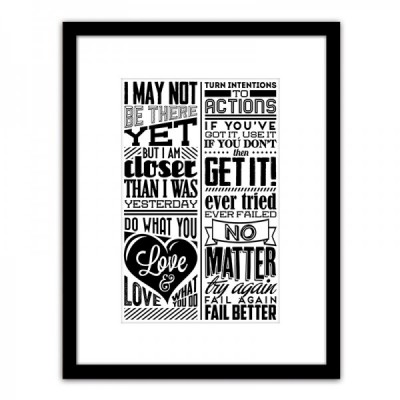 Πίνακας Σε Κορνίζα ArteLibre Πλαστικό 'Quote' 35x45x1.8cm 14680082 Πίνακας Σε Κορνίζα ArteLibre Πλαστικό 'Quote' 35x45x1.8cm 14680082