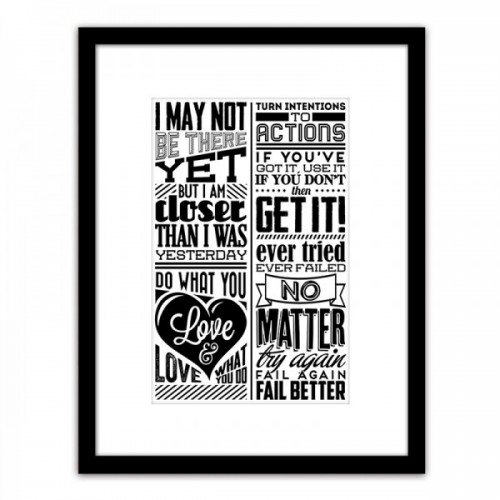 Πίνακας Σε Κορνίζα ArteLibre Πλαστικό 'Quote' 35x45x1.8cm 14680082 Πίνακας Σε Κορνίζα ArteLibre Πλαστικό 'Quote' 35x45x1.8cm 14680082