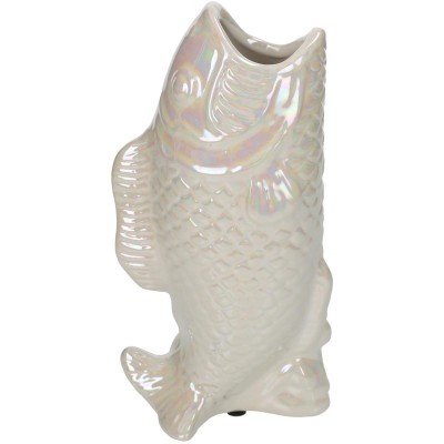 Βάζο ArteLibre Ψάρι Ιβουάρ Κεραμικό 11.5x7x21.5cm 05154185 Βάζο ArteLibre Ψάρι Ιβουάρ Κεραμικό 11.5x7x21.5cm 05154185