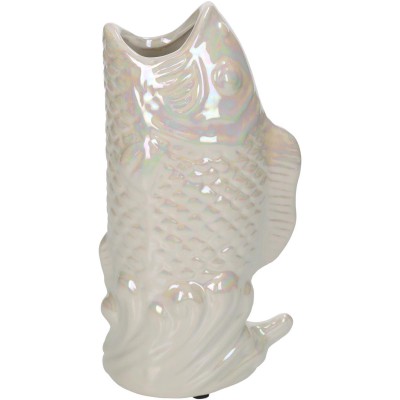 Βάζο ArteLibre Ψάρι Ιβουάρ Κεραμικό 11.5x7x21.5cm 05154185 Βάζο ArteLibre Ψάρι Ιβουάρ Κεραμικό 11.5x7x21.5cm 05154185