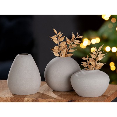 Βάζο ArteLibre Γκρι Κεραμικό 12cm Σε 3 Σχέδια 05160658 Βάζο ArteLibre Γκρι Κεραμικό 12cm Σε 3 Σχέδια 05160658