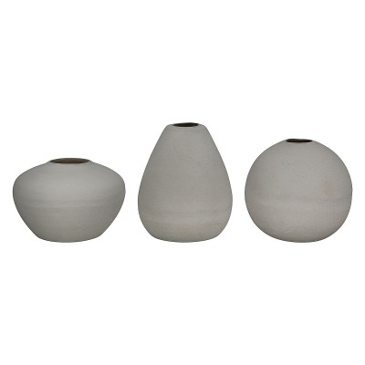 Βάζο ArteLibre Γκρι Κεραμικό 12cm Σε 3 Σχέδια 05160658 Βάζο ArteLibre Γκρι Κεραμικό 12cm Σε 3 Σχέδια 05160658