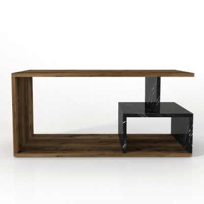 Τραπεζάκι Σαλονιού ArteLibre DRAKE Καρυδί-Μαύρο Μοριοσανίδα-Μελαμίνη 90x54x42cm 14410310 Τραπεζάκι Σαλονιού ArteLibre DRAKE Καρυδί-Μαύρο Μοριοσανίδα-Μελαμίνη 90x54x42cm 14410310