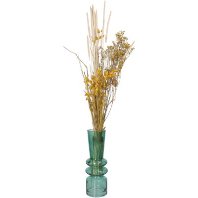 Βάζο ArteLibre Πράσινο Γυαλί 7x7x20cm 05156681 Βάζο ArteLibre Πράσινο Γυαλί 7x7x20cm 05156681