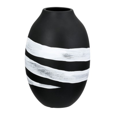Βάζο Στρογγυλό Κεραμικό Μαύρο D14X21Cm D14X21Cm  05161489