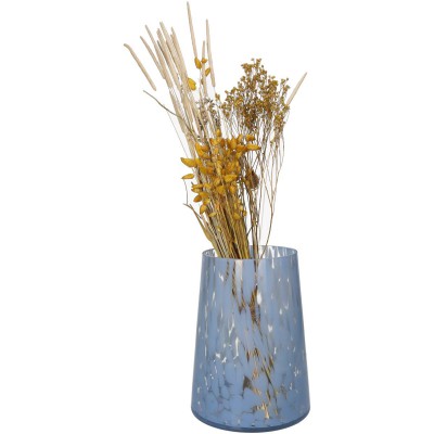 Βάζο ArteLibre Μπλε Γυαλί 14.5x14.5x19cm  05150129